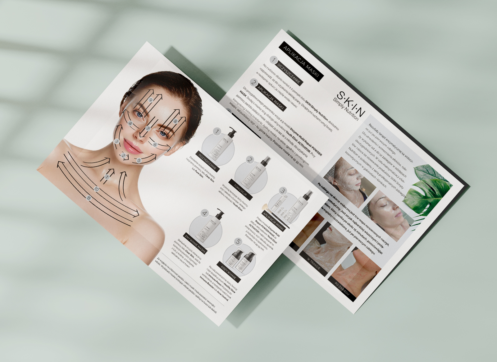 skin-simply-nutrition-broszura-zabiegowa Skin Simply Nutrition – projekt broszury z instrukcją zabiegową