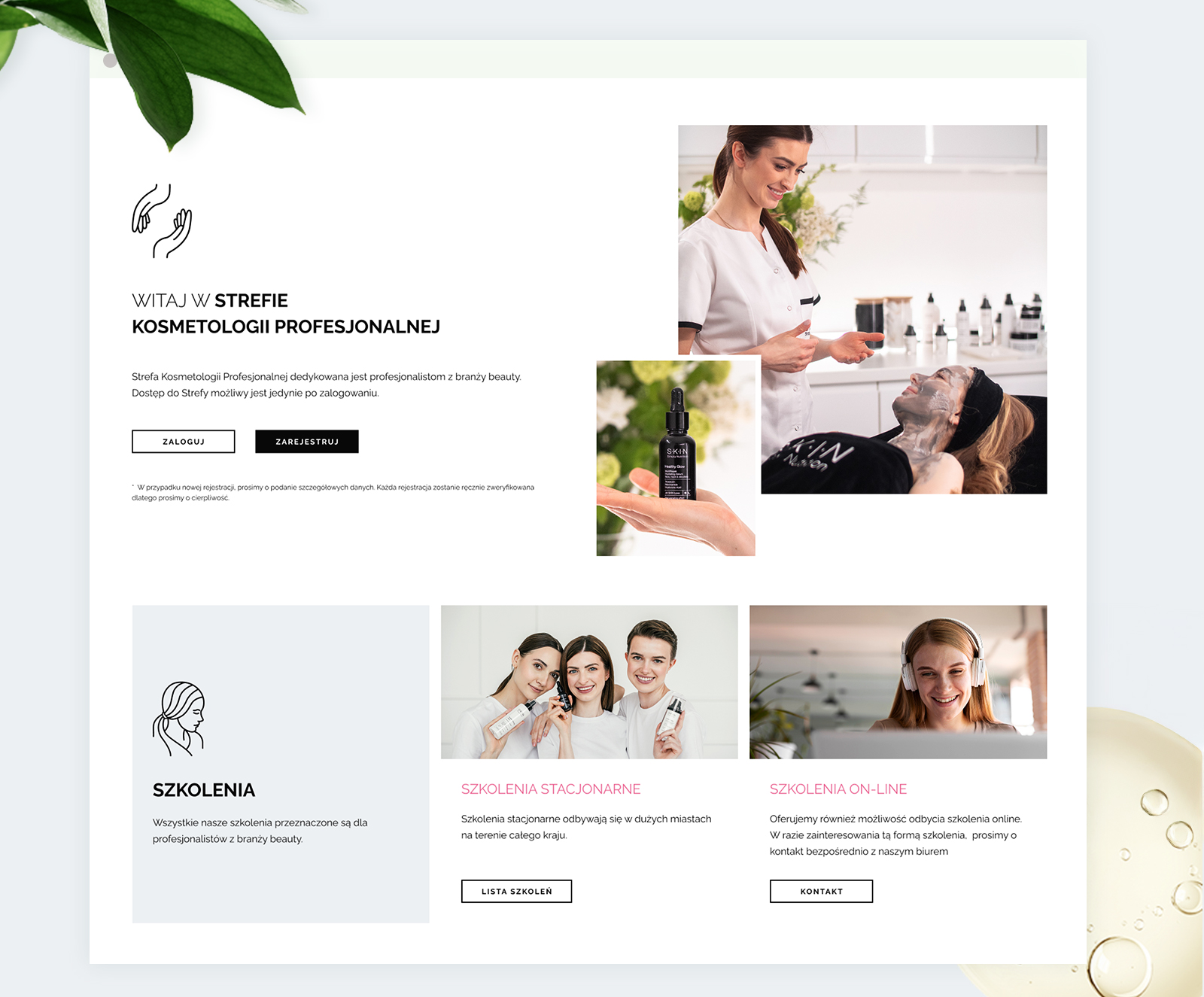 strefa-kosmetologii-profesjonalnej-skin-simply-nutrition Skin Simply Nutrition – strefa kosmetologii profesjonalnej, ekran logowania