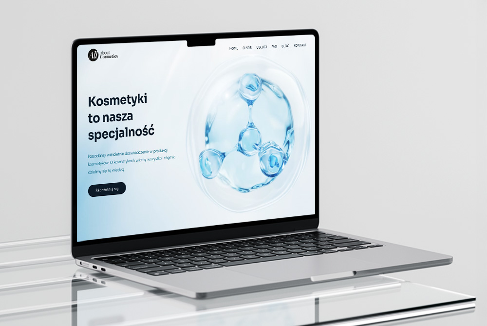 Projekt strony internetowej Gdańsk – All About Cosmetics