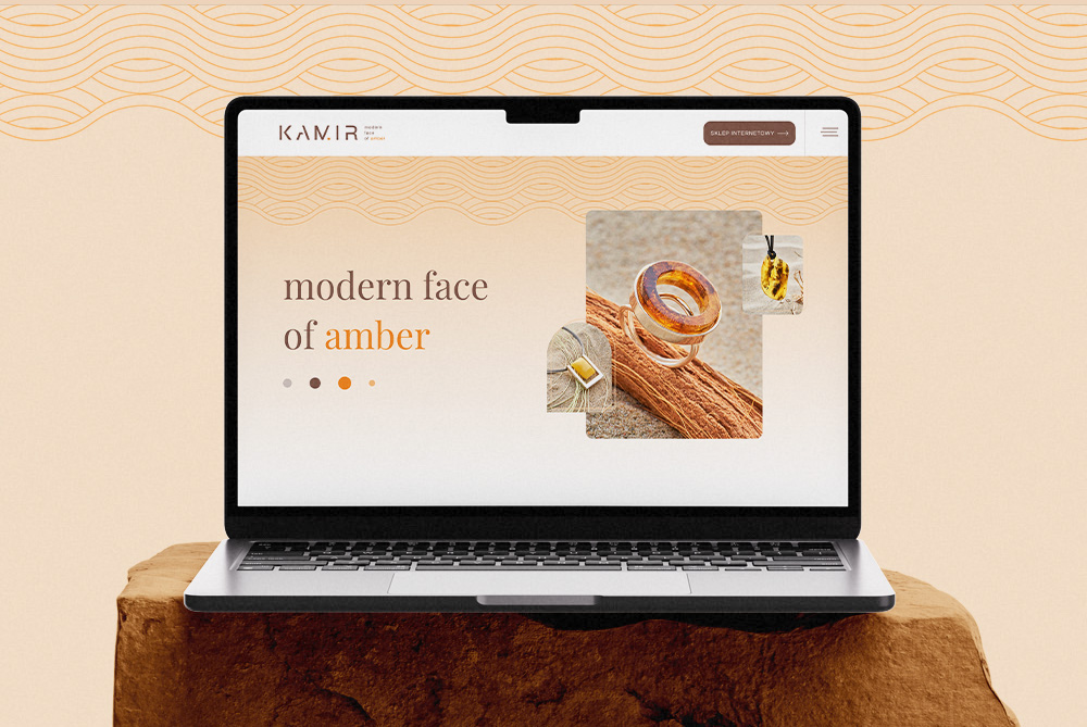 Projekt strony internetowej branża jubilerska Gdańsk – Kamir galeria bursztynu